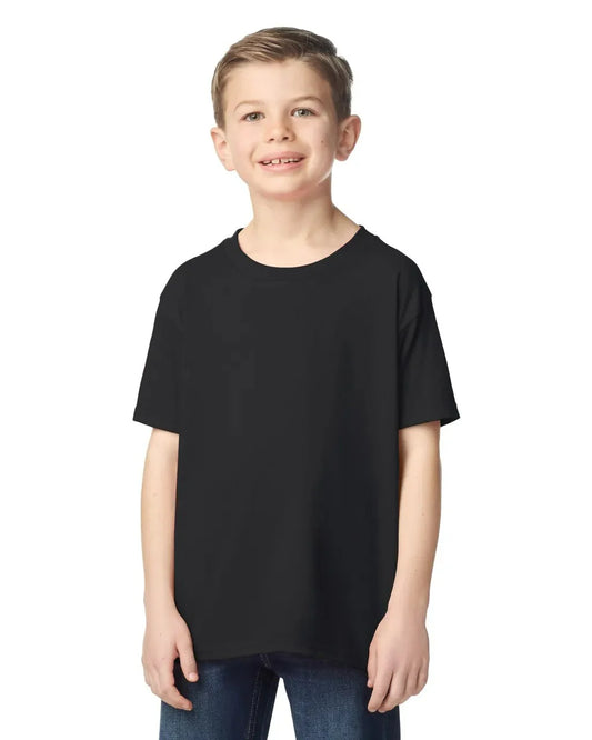 Black Gildan G5000B Heavy Cotton Youth T-Shirt