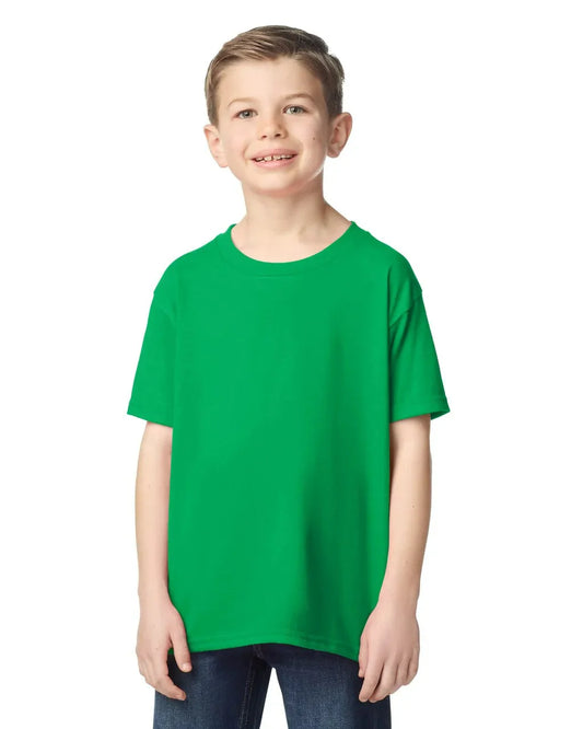Green Gildan G5000B Heavy Cotton Youth T-Shirt